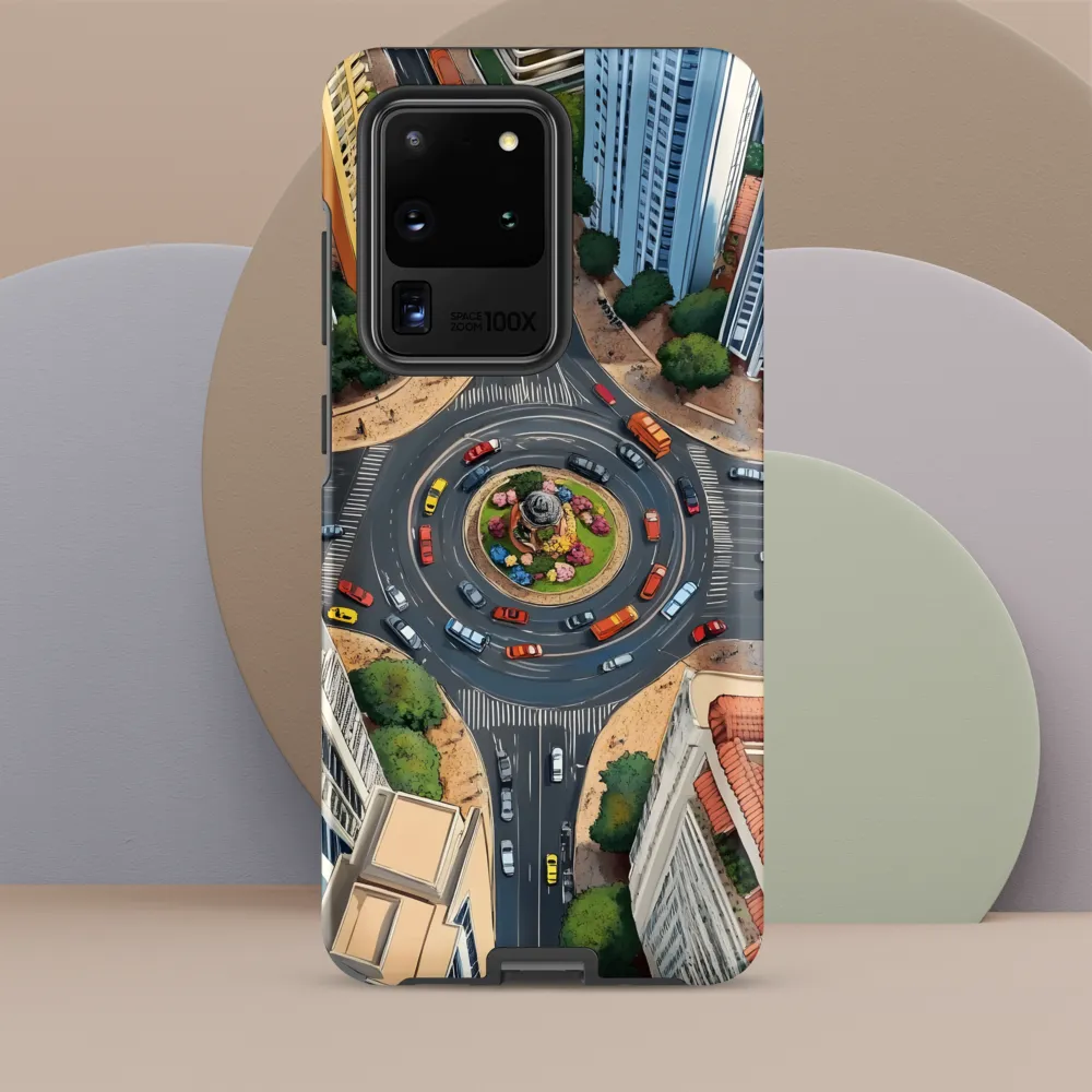 Urban Symphony: Aerial Vision of City Life
