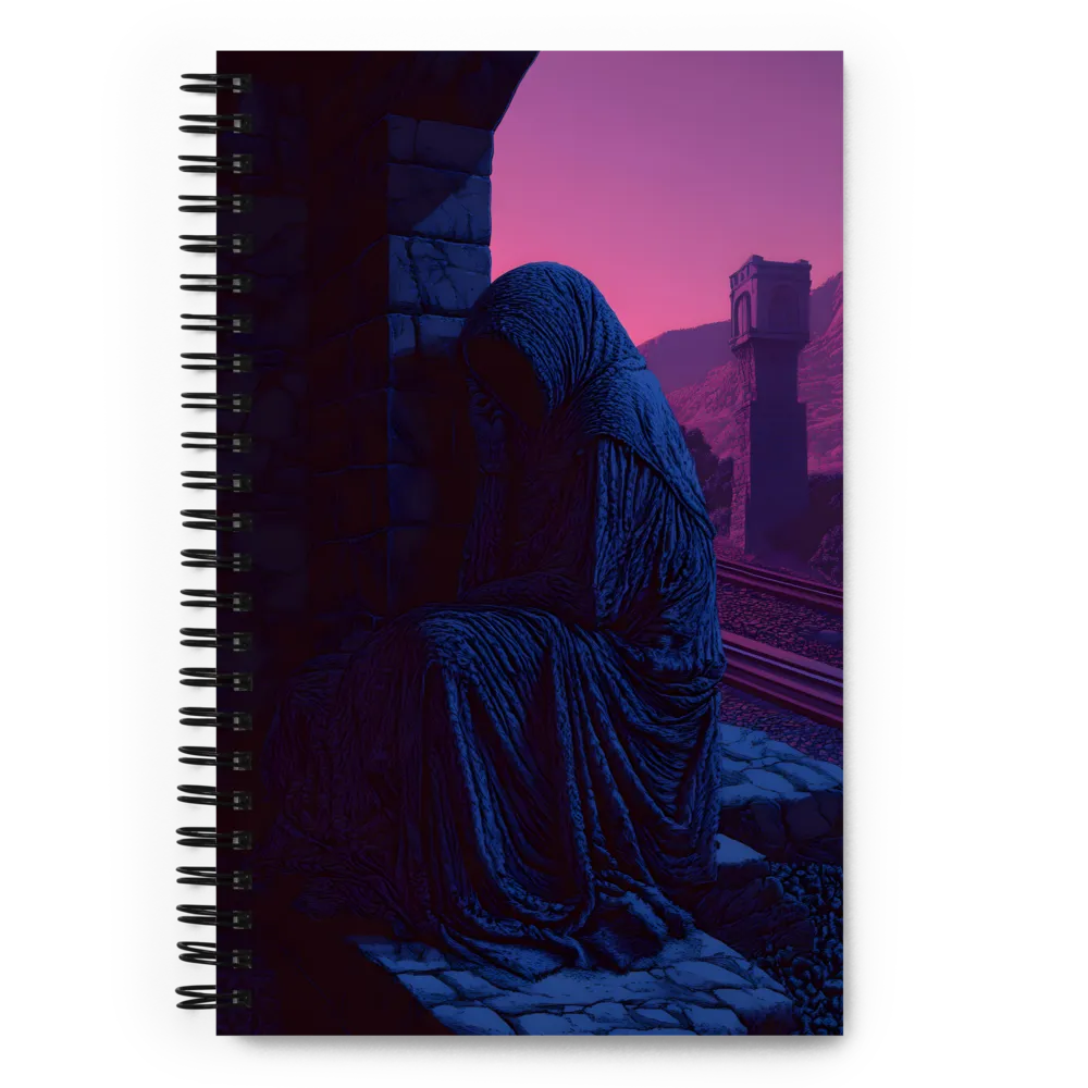 Veil of Melancholy | Spiral Notebook