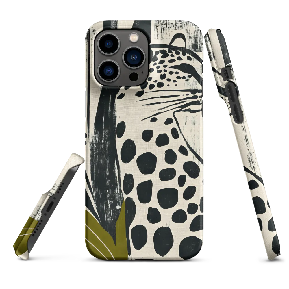 Leopard in Silhouette: A Modern Appeal | Phone Case |  14 Pro Max | Snap Case | Matte