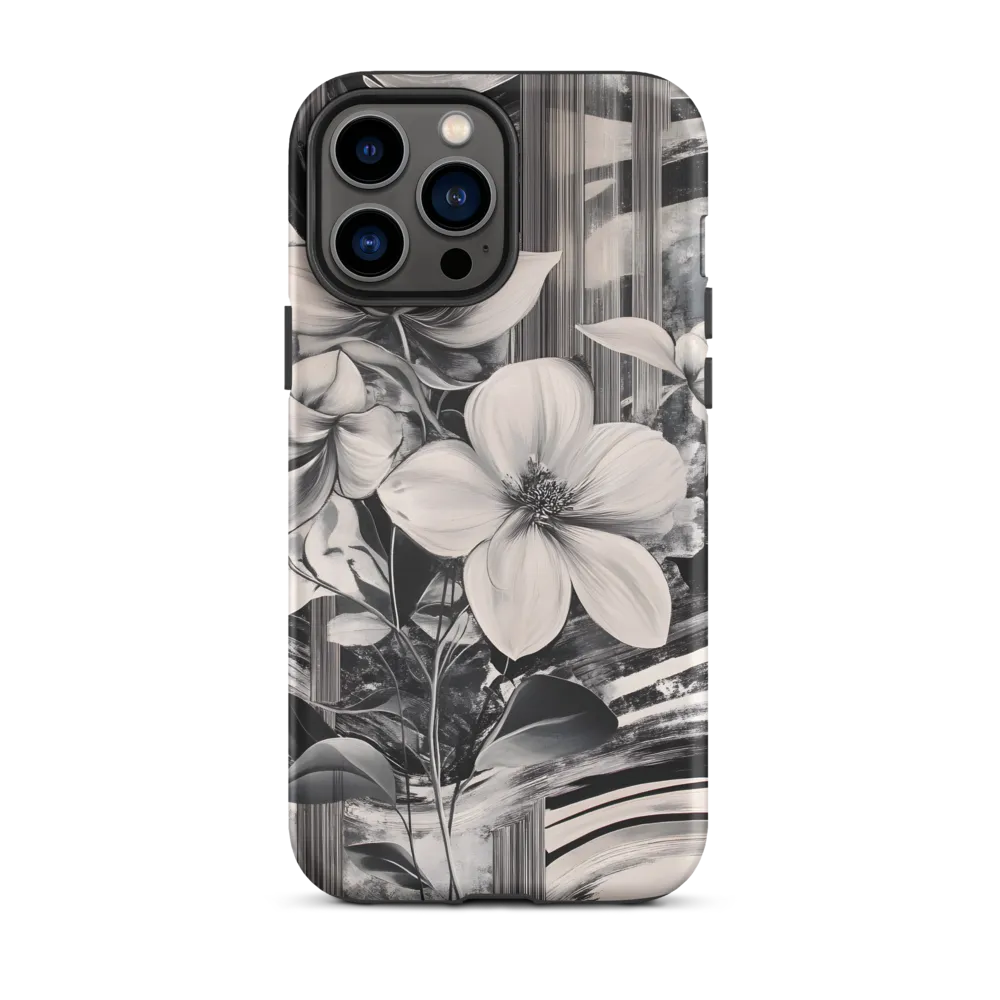 Ethereal Bloom: A Dance of Monochromes