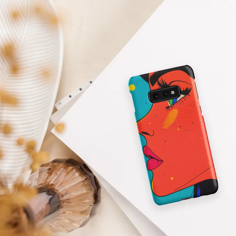 Vibrant Feminine Profile in Pop Art