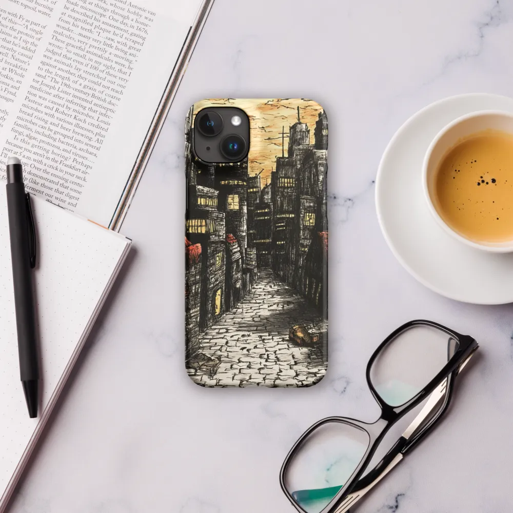 Urban Twilight: A Desolate Cityscape | Phone Case |  15 Plus | Snap Case | Matte