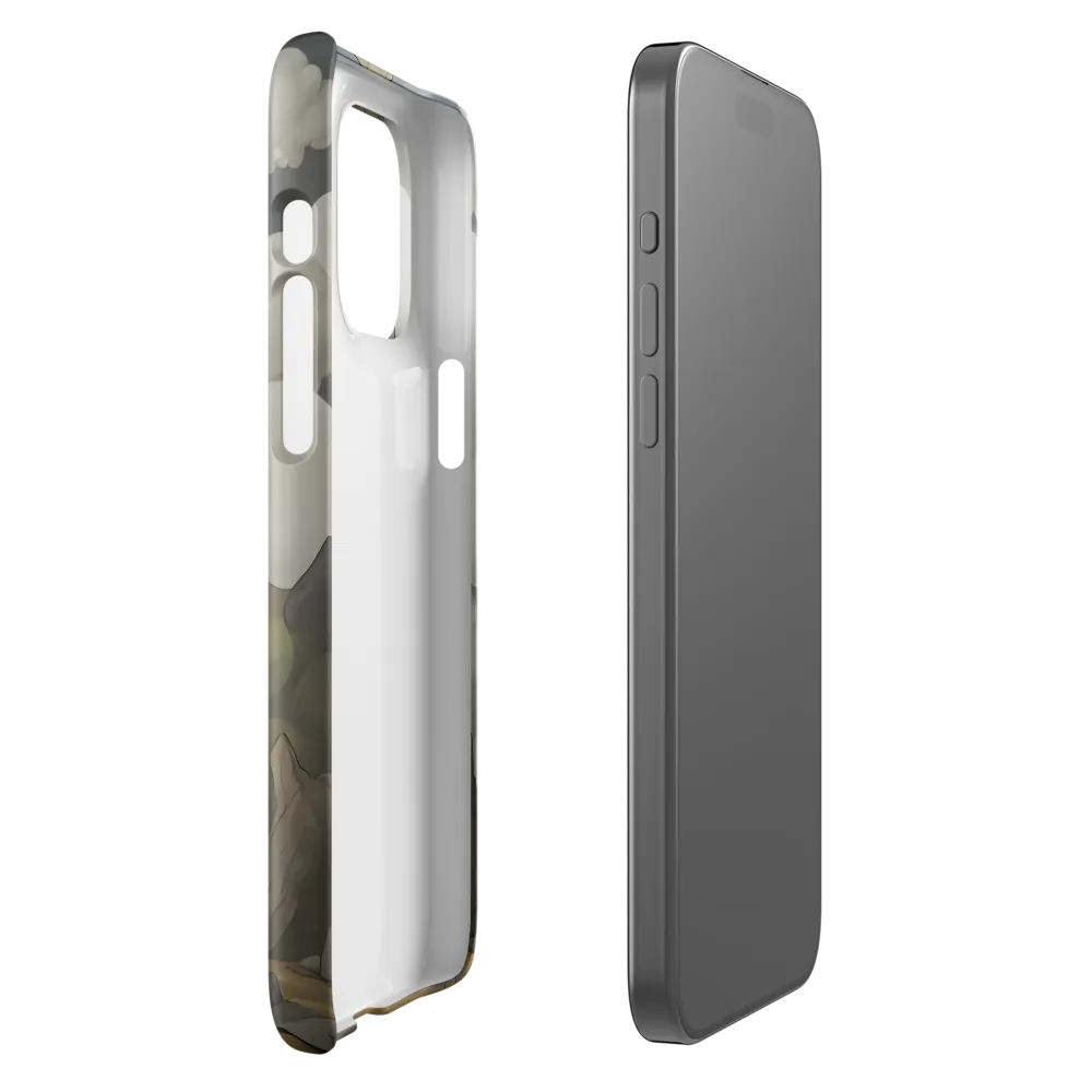 Whimsical Stone Figure in a Rocky Landscape | Phone Case |  15 Pro Max | Snap Case | Glossy