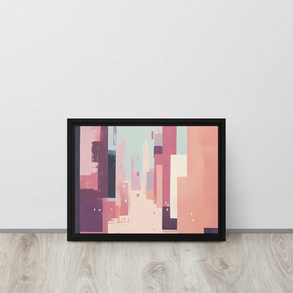 Tranquil Cityscape | Canvas with Black Frame | 12″×16″