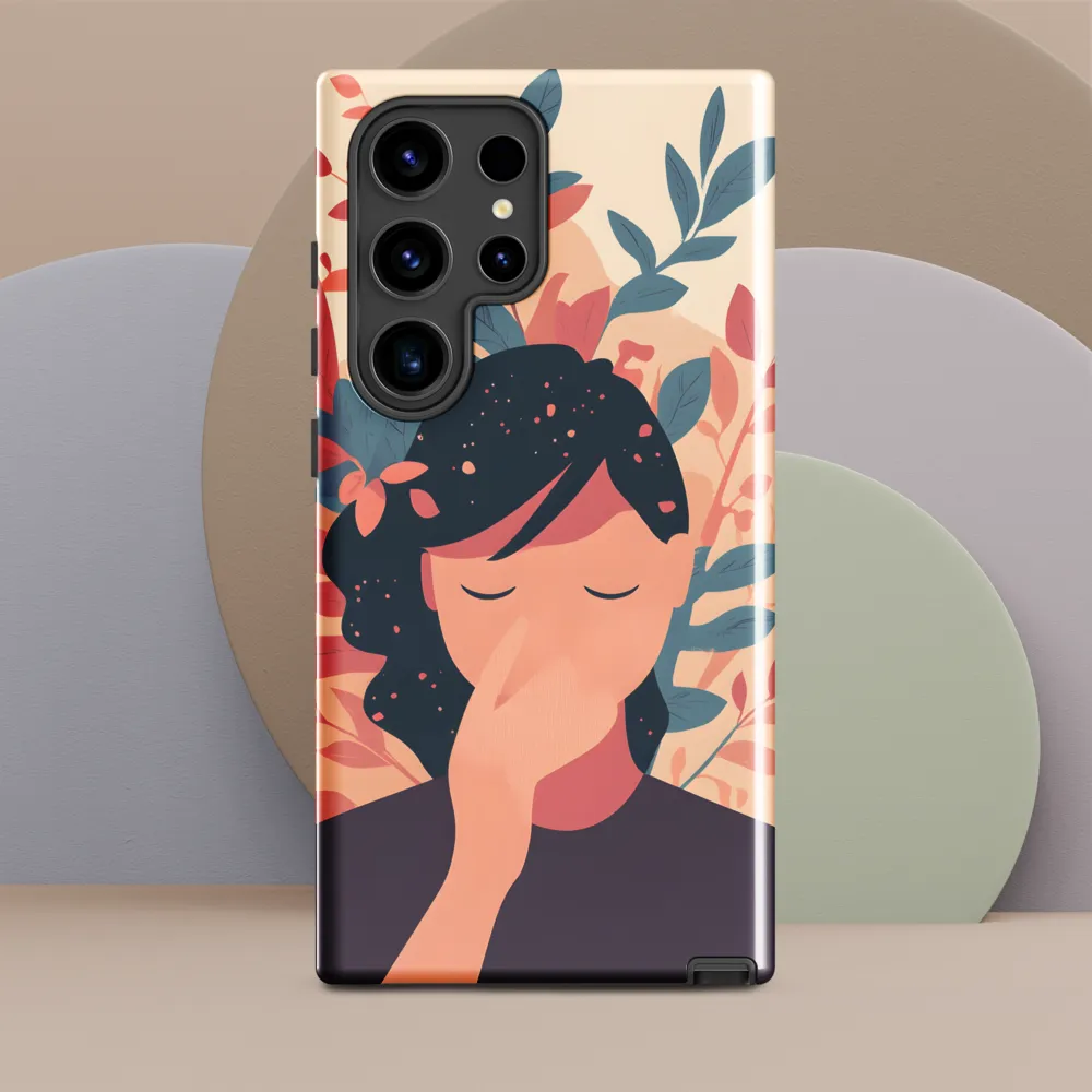 Whispers of Nature: A Serene Contemplation | Phone Case |  S24 Ultra | Tough Case | Glossy