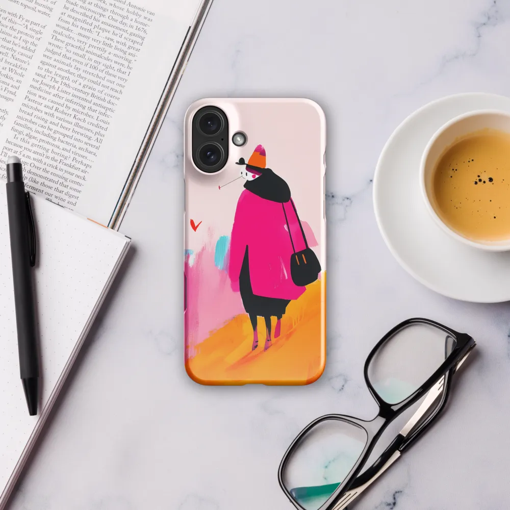 Wanderer in Pink | Phone Case |  16 Plus | Snap Case | Glossy