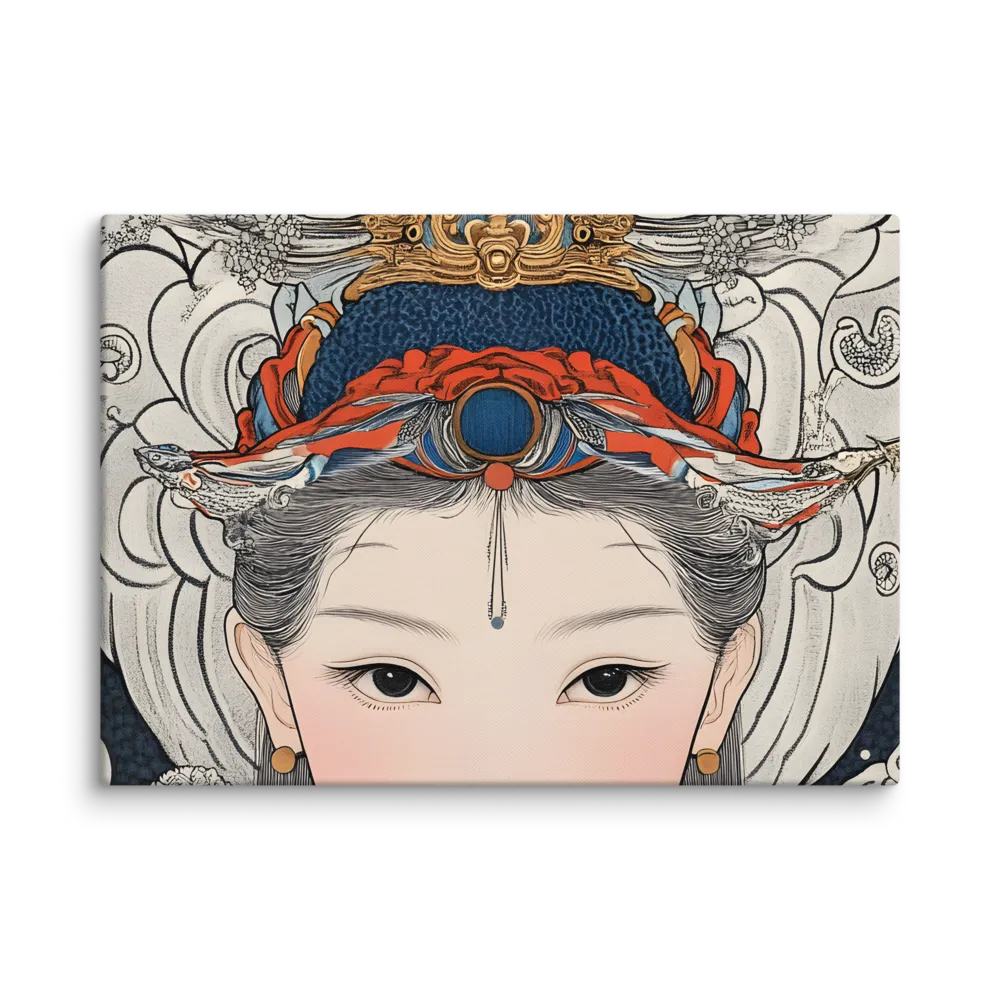 Serenity in Myth: A Traditional Portrait | Canvas | 20″×28″