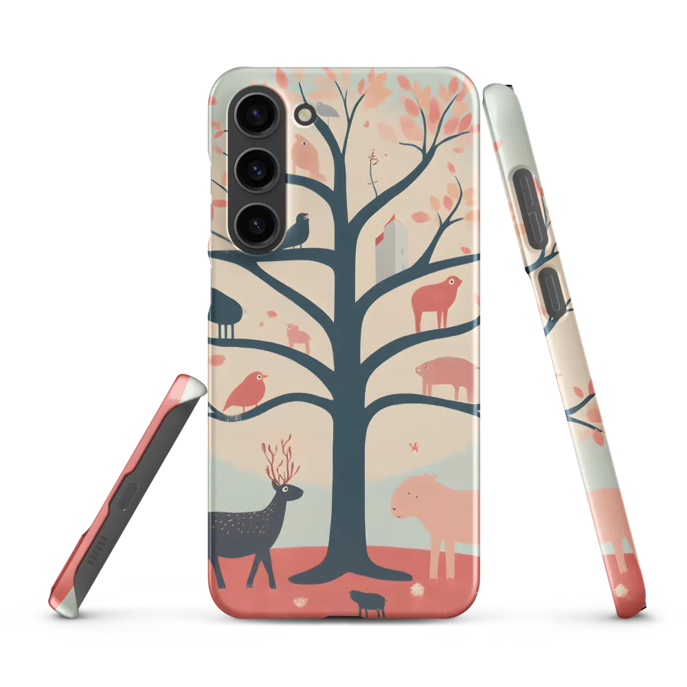 Whimsical Tree with Playful Creatures