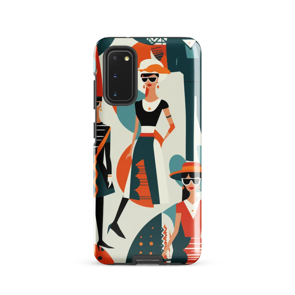 Chic Figures in Pop Art | Phone Case |  S20 | Tough Case | Glossy