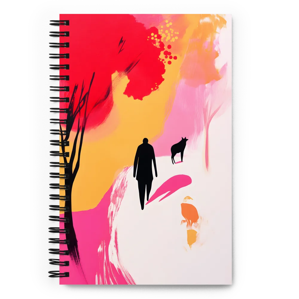 Journey Through Color: An Abstract Landscape | Spiral Notebook