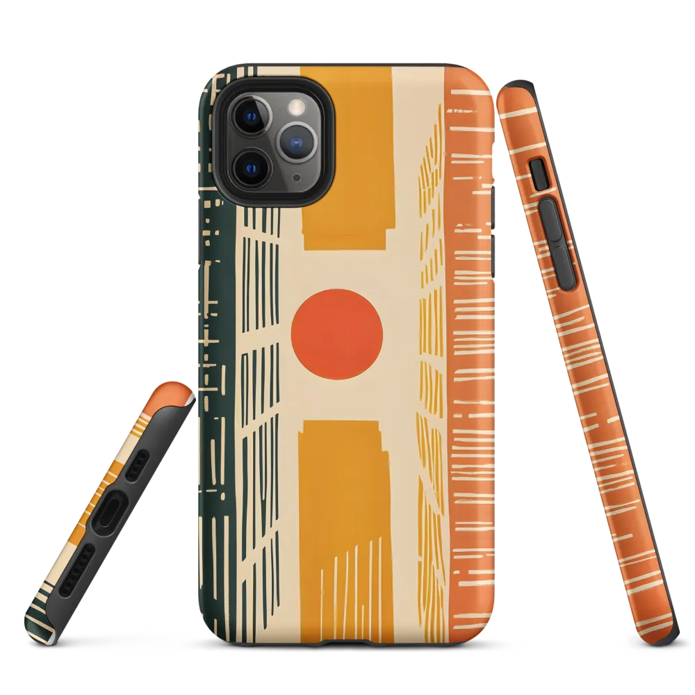 Urban Harmony: A Geometric Sunrise
