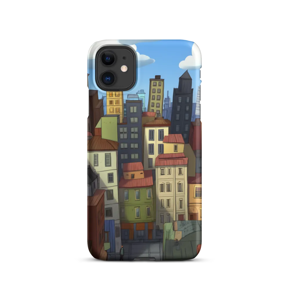 Urban Symphony: A Colorful Cityscape | Phone Case |  11 | Snap Case | Matte