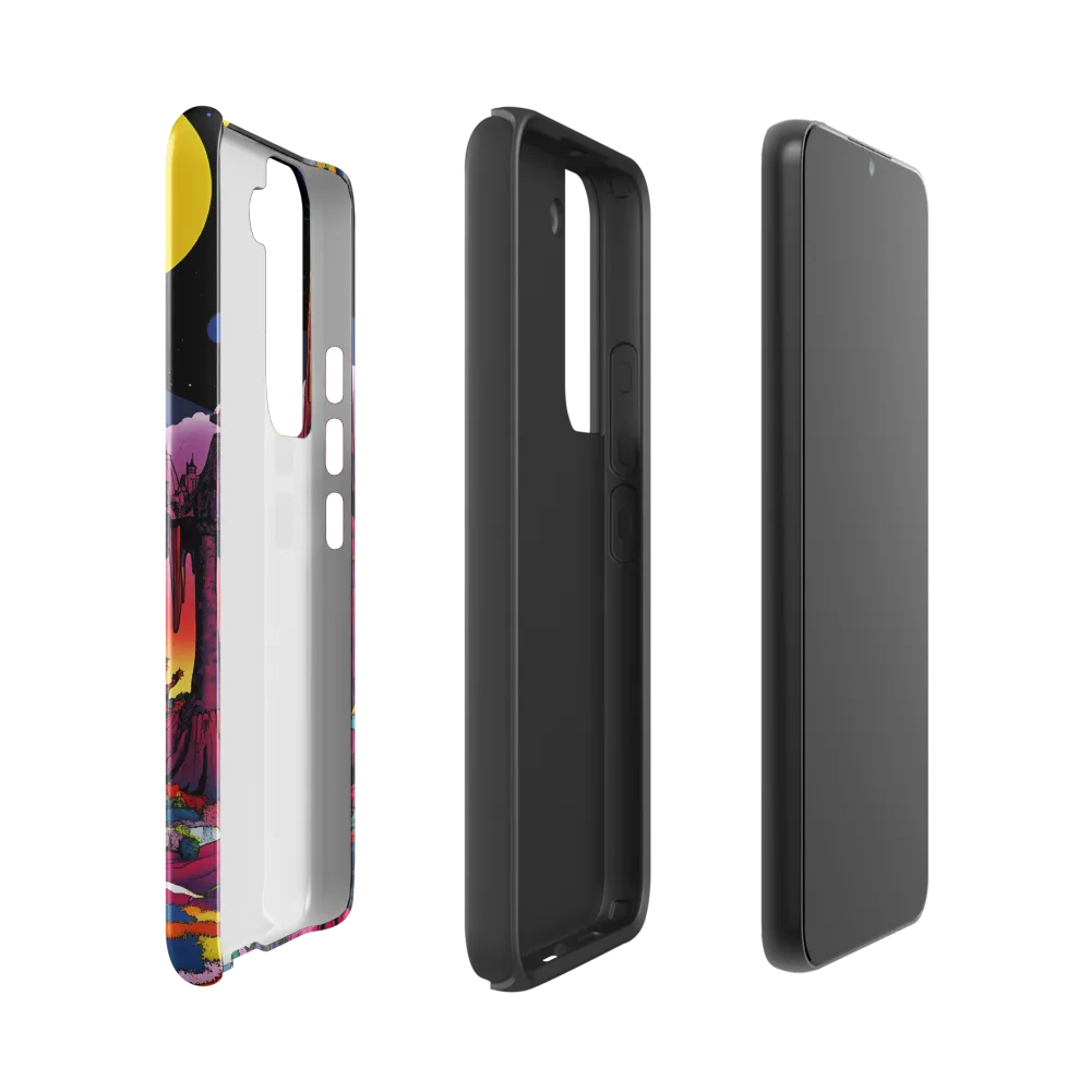 Celestial Dreams: A Journey Through an Alien Landscape | Phone Case |  S22 | Tough Case | Glossy