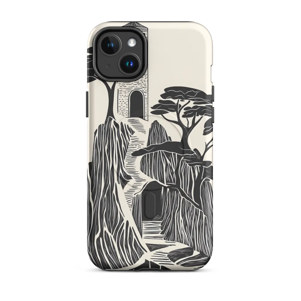 Echoes of a Mystical Tower | Phone Case |  14 Plus | MagSafe® Tough Case | Matte