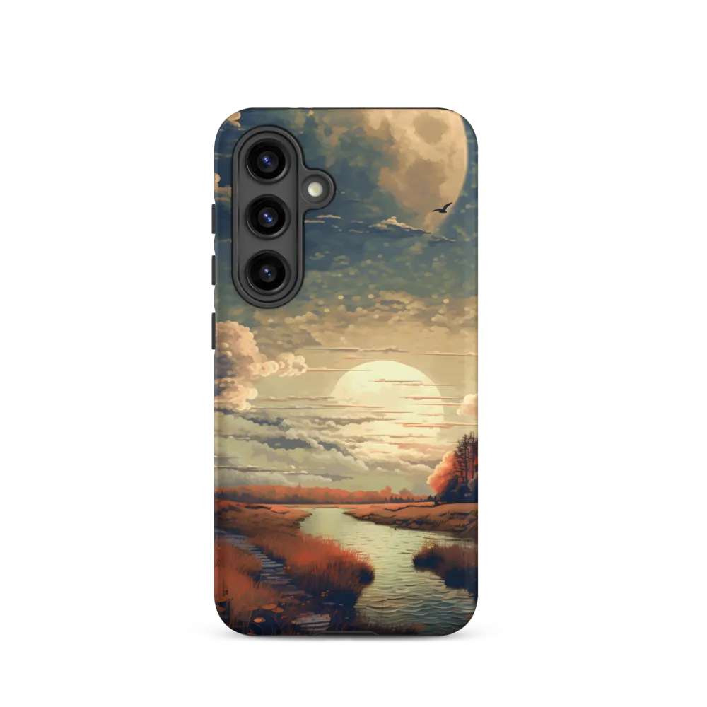 Whispers of Dusk: A Tranquil River Landscape