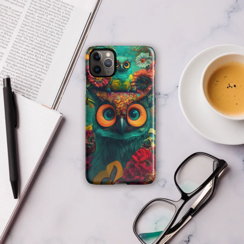 Majestic Harmony: The Floral Owl | Phone Case |  11 Pro Max | Snap Case | Glossy