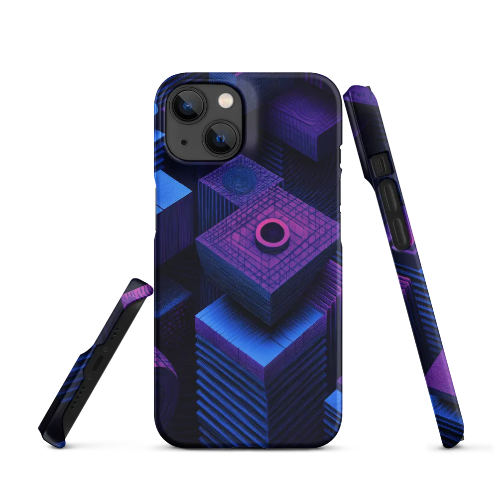 Geometric Dreams in Blue and Purple