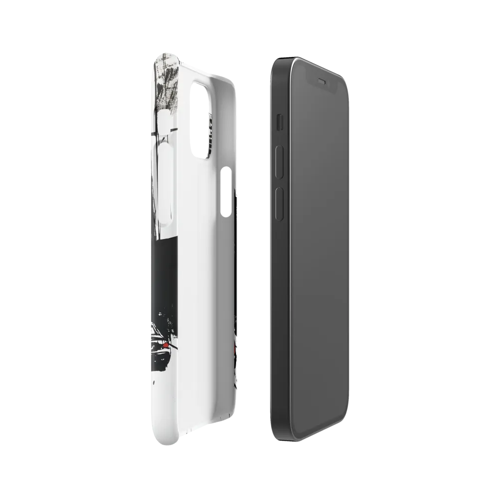 Urban Pulse: A Monochromatic Journey | Phone Case |  12 Mini | Snap Case | Glossy