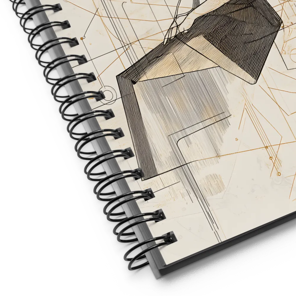 Geometric Elegance | Spiral Notebook