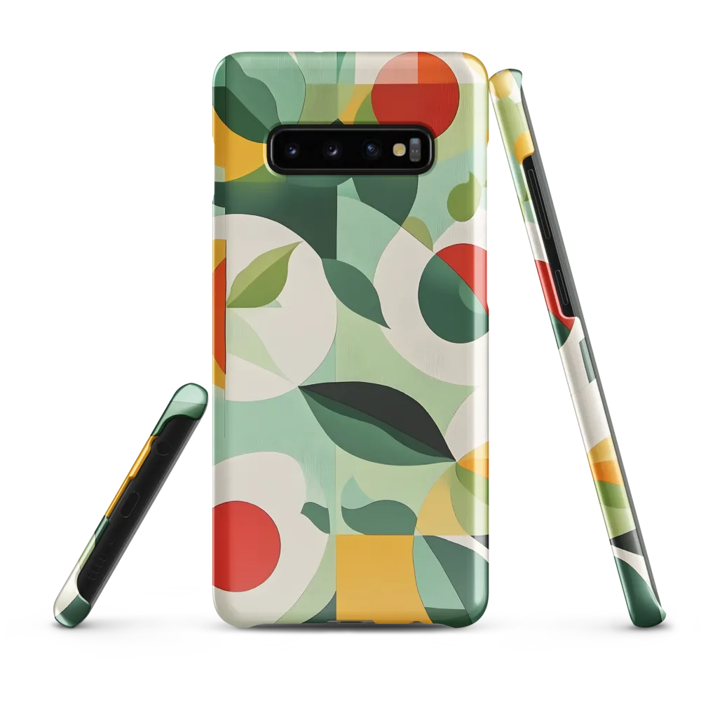 Harmony in Shapes: A Playful Abstract Design | Phone Case |  S10 Plus | Snap Case | Glossy