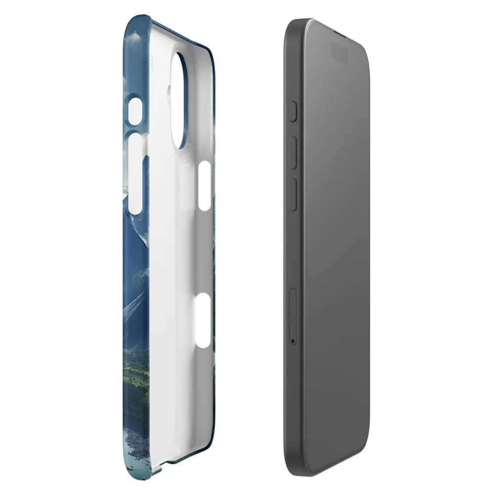 Majestic Serenity: A Landscape of Mountains and Rivers | Phone Case |  16 Plus | Snap Case | Matte