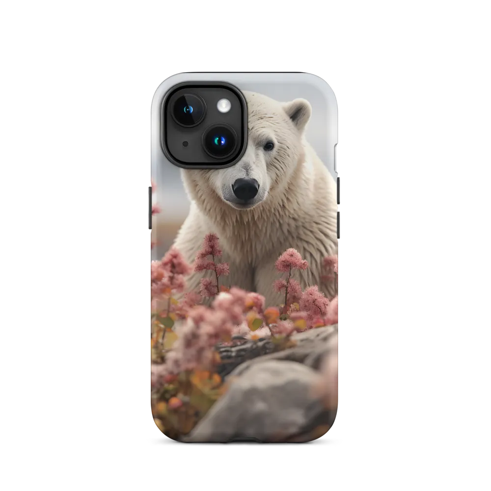 Curiosity Among Blooms: The Polar Bear