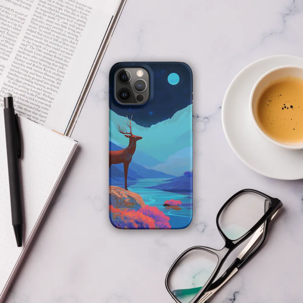 Cosmic Serenity: The Starlit Stag | Phone Case |  12 Pro Max | Snap Case | Matte
