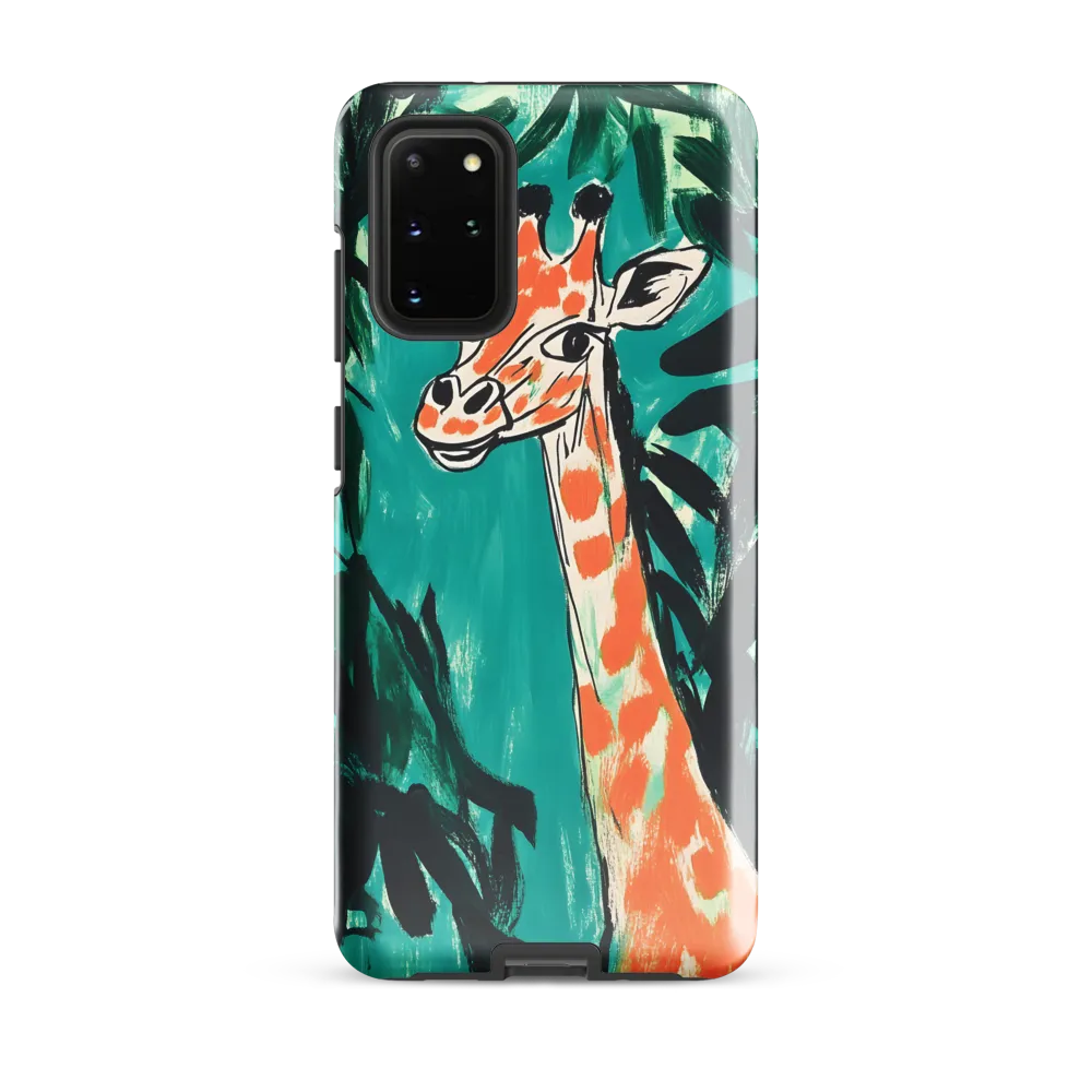 Curious Giraffe in Lush Greenery | Phone Case |  S20 Plus | Tough Case | Glossy