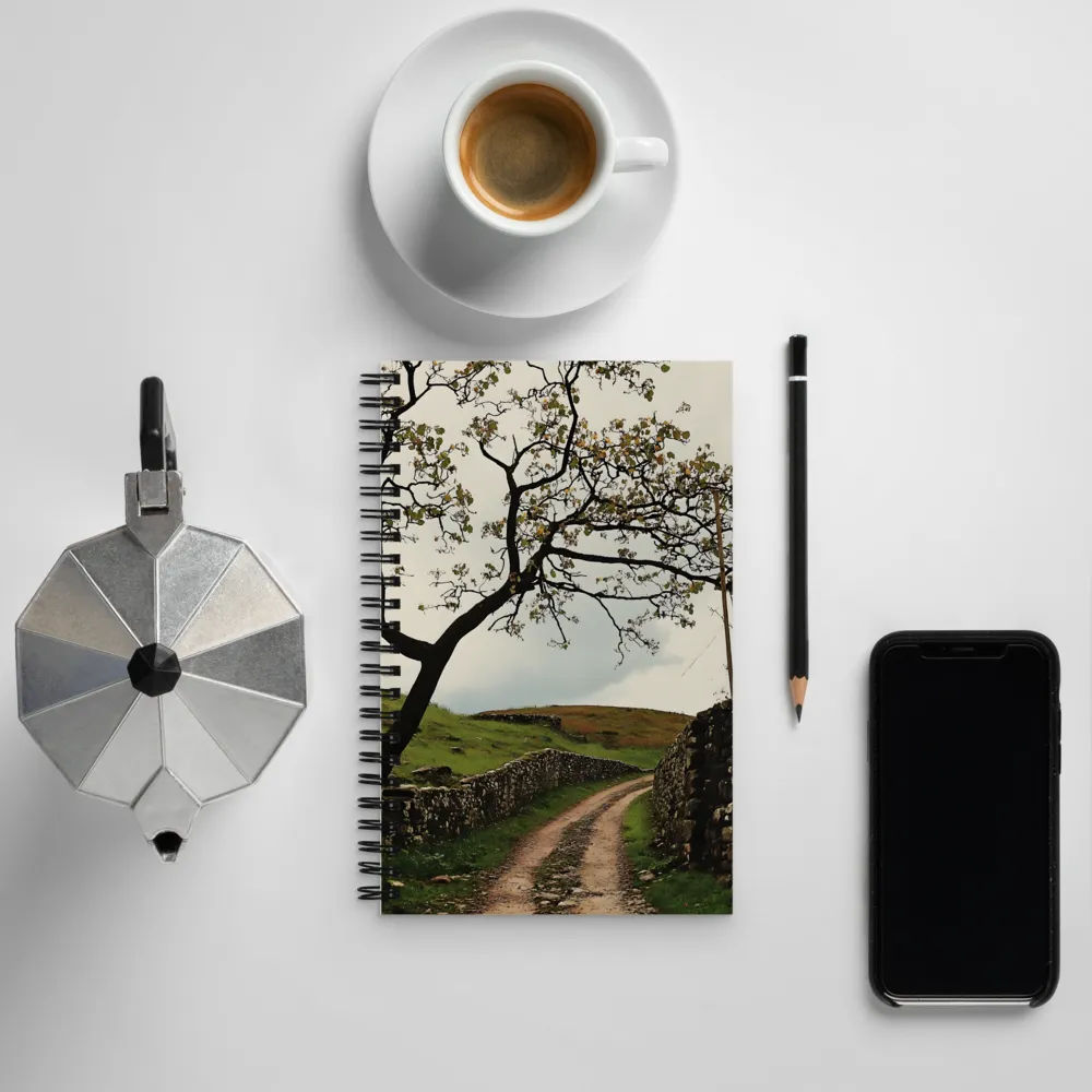 Serenity Along the Winding Path | Spiral Notebook