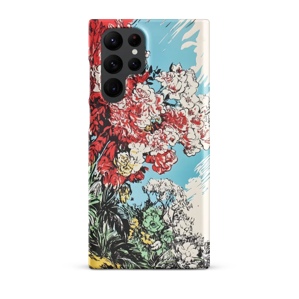 Floral Symphony in Bold Colors | Phone Case |  S22 Ultra | Snap Case | Matte