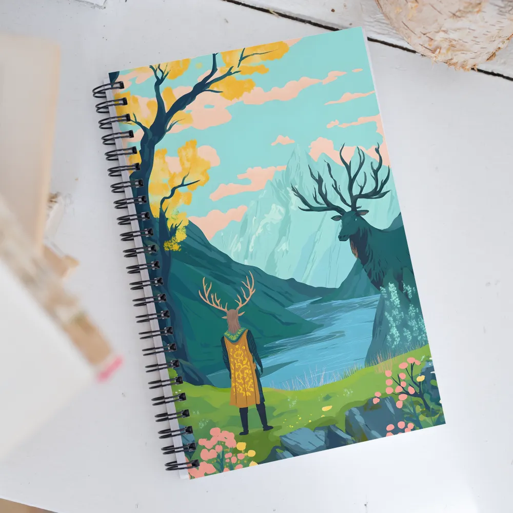 The Serene Guardian of the Landscape | Spiral Notebook