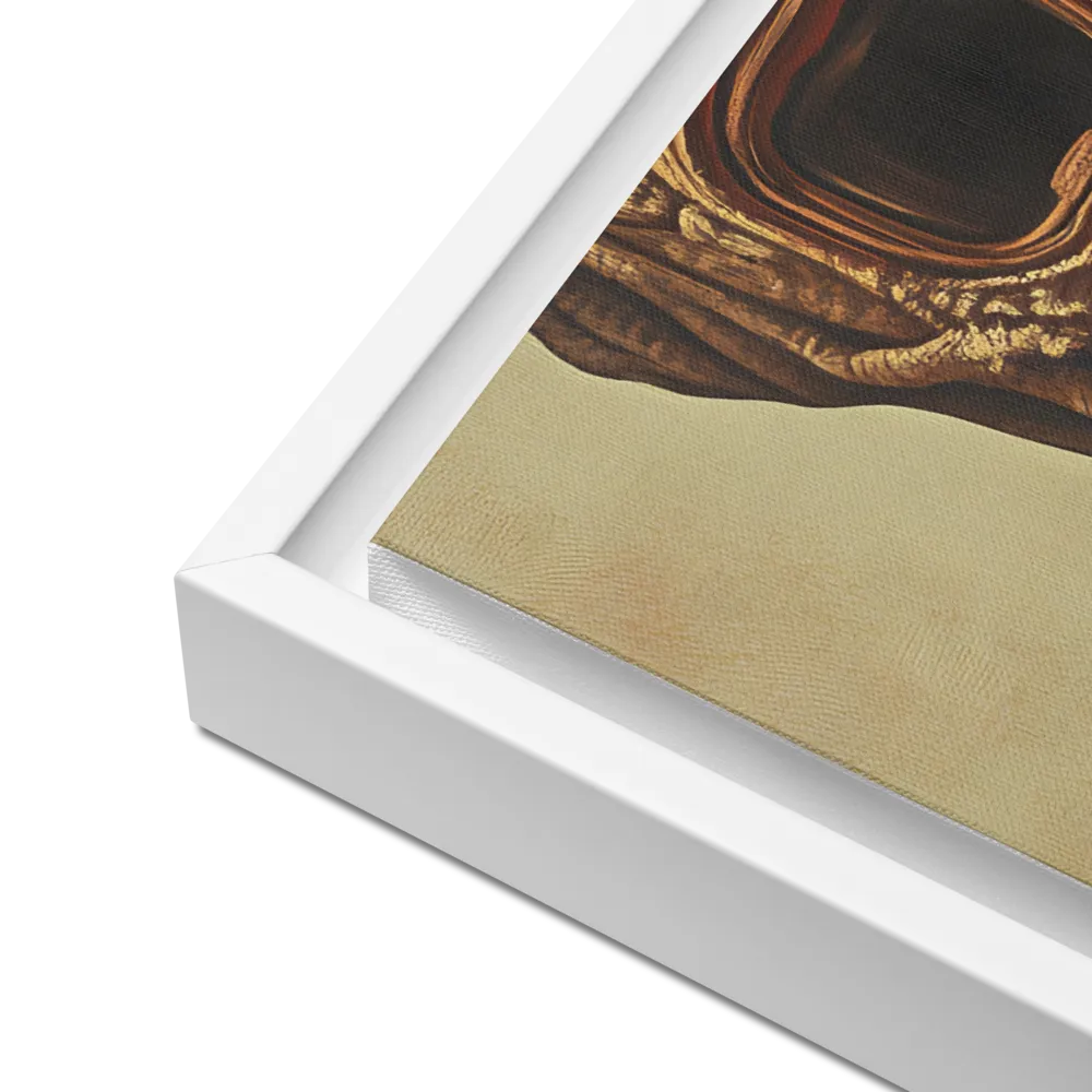 The Mask of Roots | Canvas with White Frame | 18″×24″