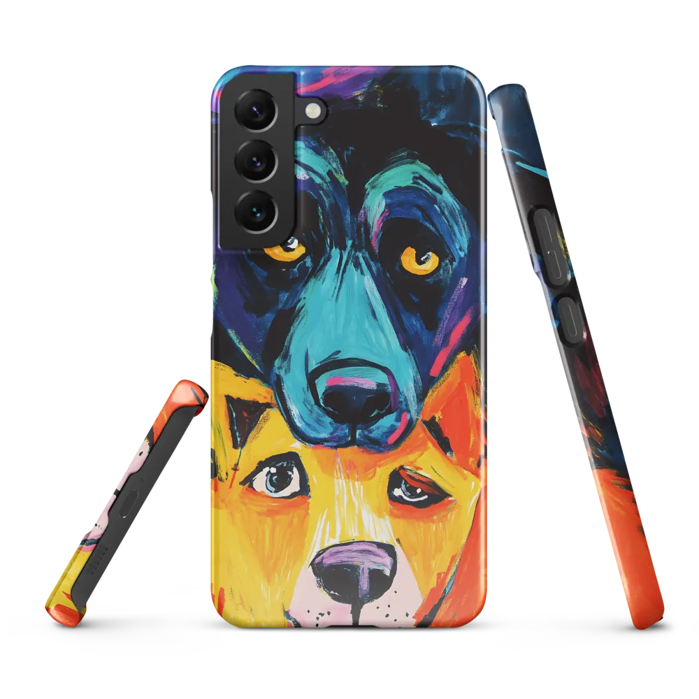 Vibrant Companions: An Expression of Canine Spirit | Phone Case |  S22 Plus | Snap Case | Glossy