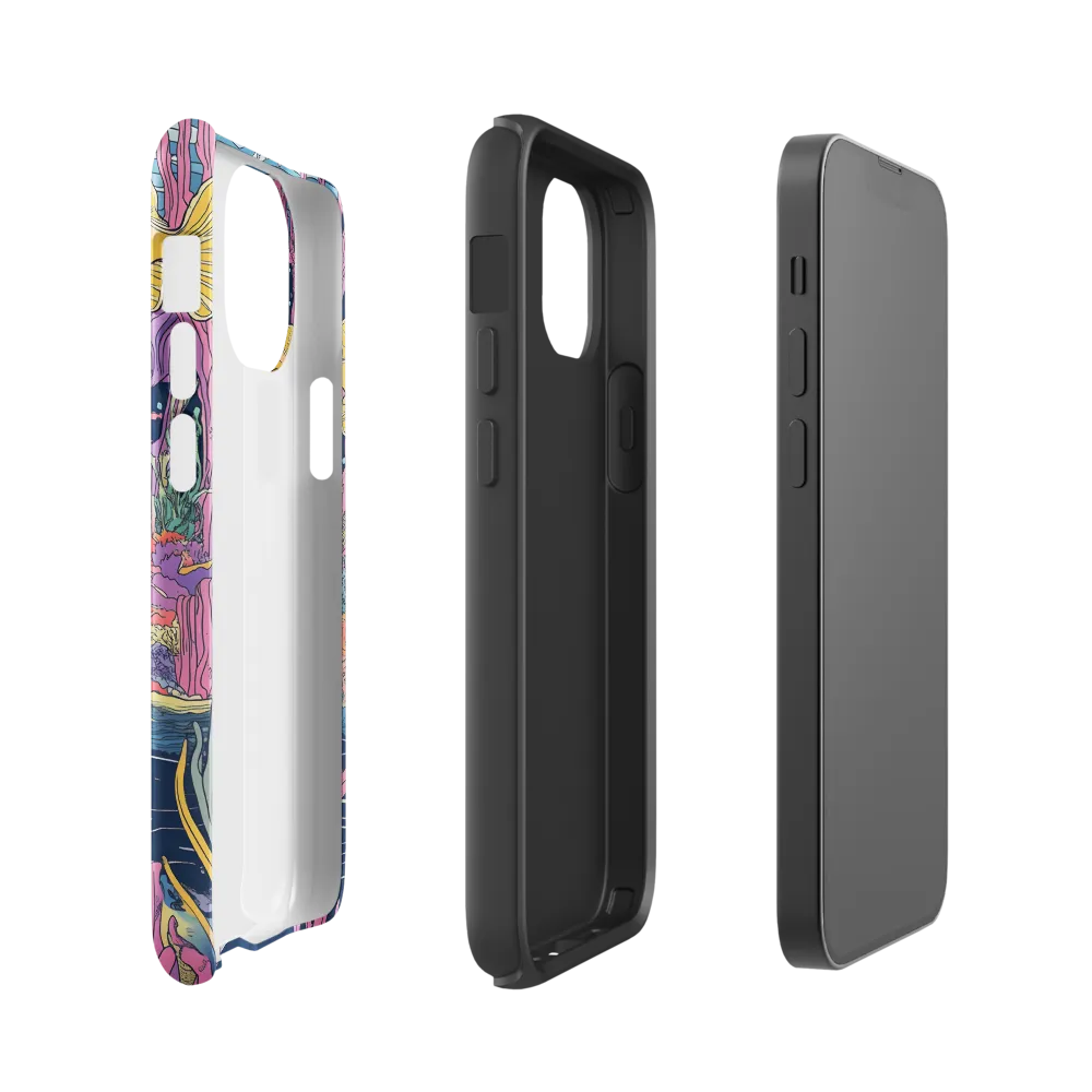Underwater Dreamscape: A Playful Encounter | Phone Case |  13 mini | Tough Case | Glossy