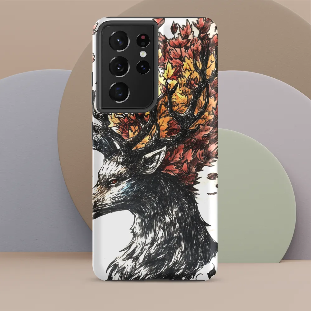 Stag of Autumn Leaves