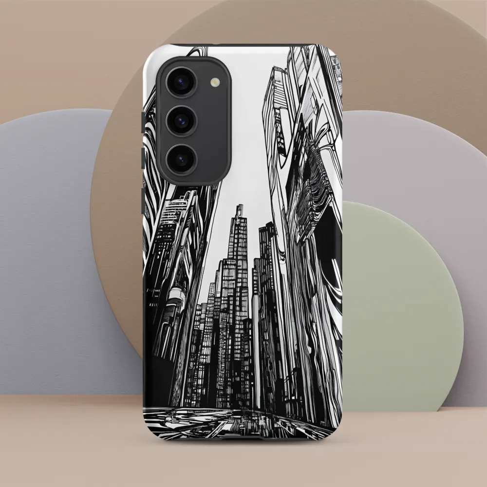 Urban Echoes: A Line Art Journey