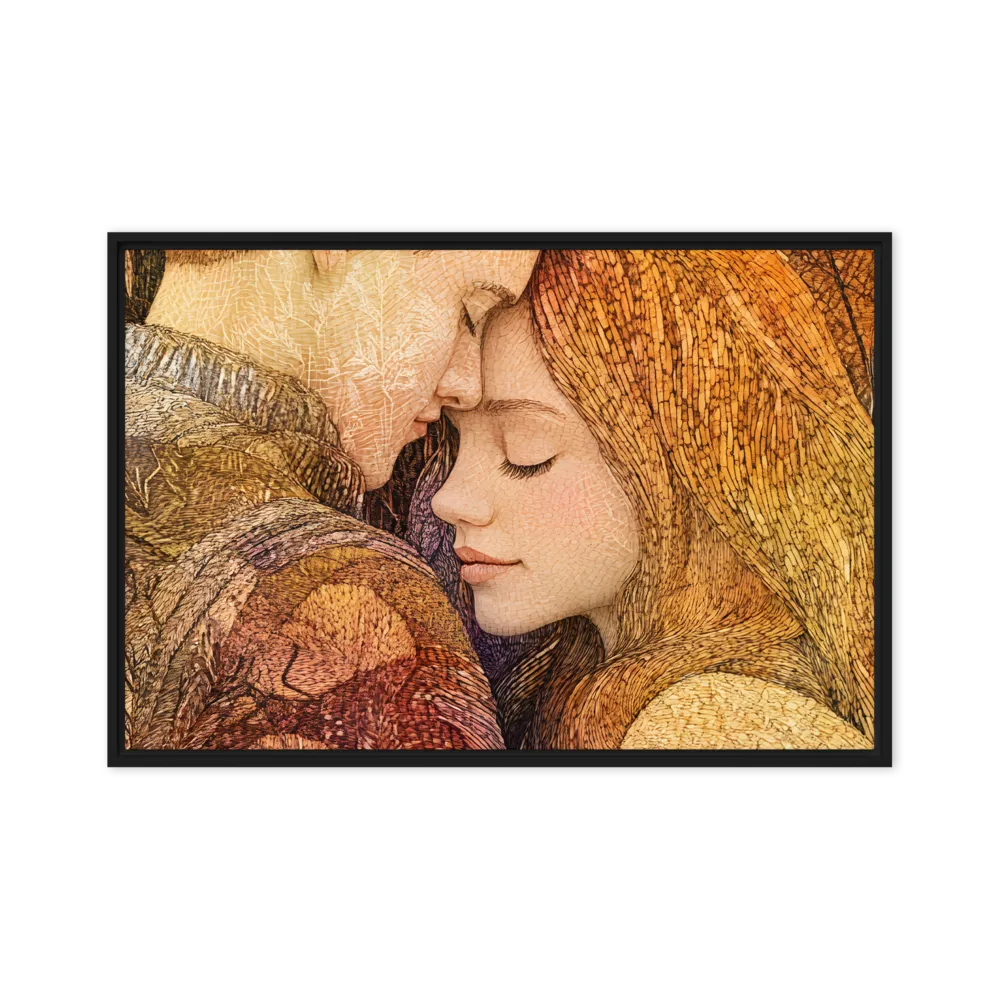 Embrace of Autumn | Canvas with Black Frame | 20″×30″