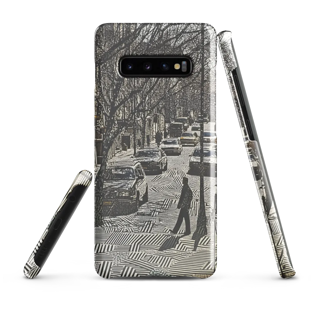 Urban Solitude: A Geometric Journey | Phone Case |  S10 Plus | Snap Case | Glossy