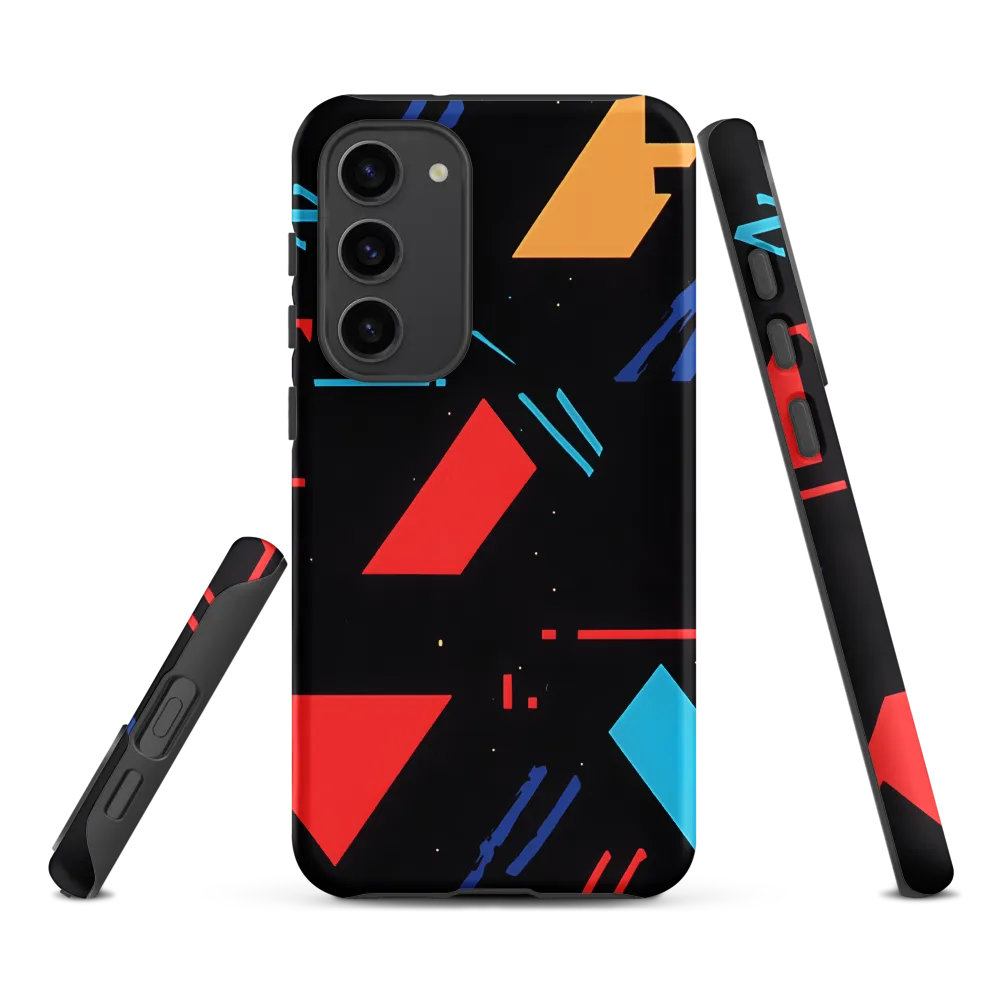 Dynamic Geometric Harmony | Phone Case |  S23 Plus | Tough Case | Matte
