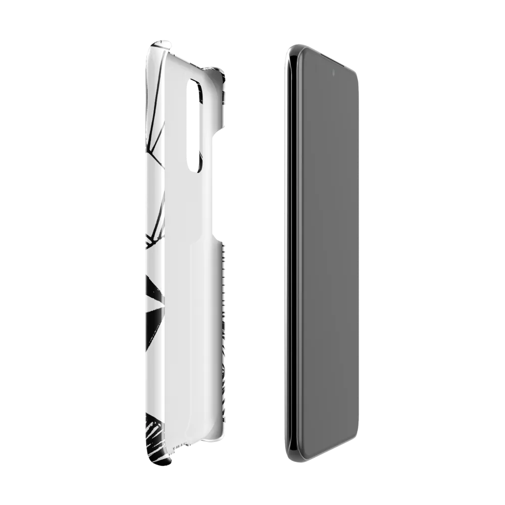 Dynamic Geometry in Ink | Phone Case |  S20 | Snap Case | Glossy