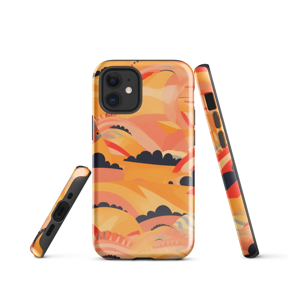 Whispers of the Abstract Horizon | Phone Case |  12 mini | Tough Case | Glossy