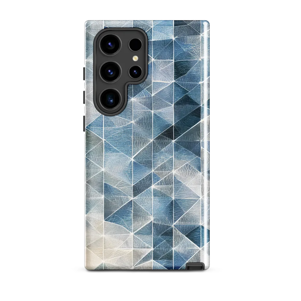 Geometric Harmony in Blue | Phone Case |  S24 Ultra | Tough Case | Glossy
