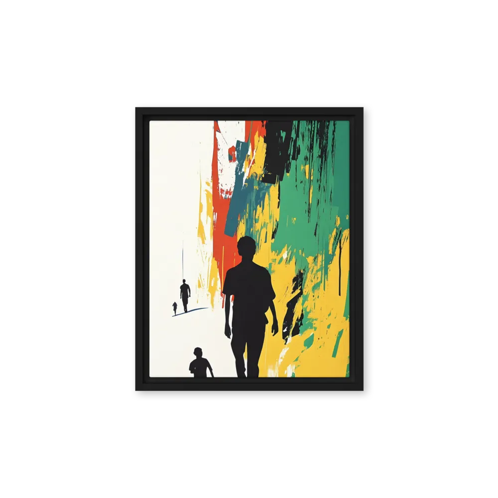 Journey of Silhouettes | Canvas with Black Frame | 11″×14″