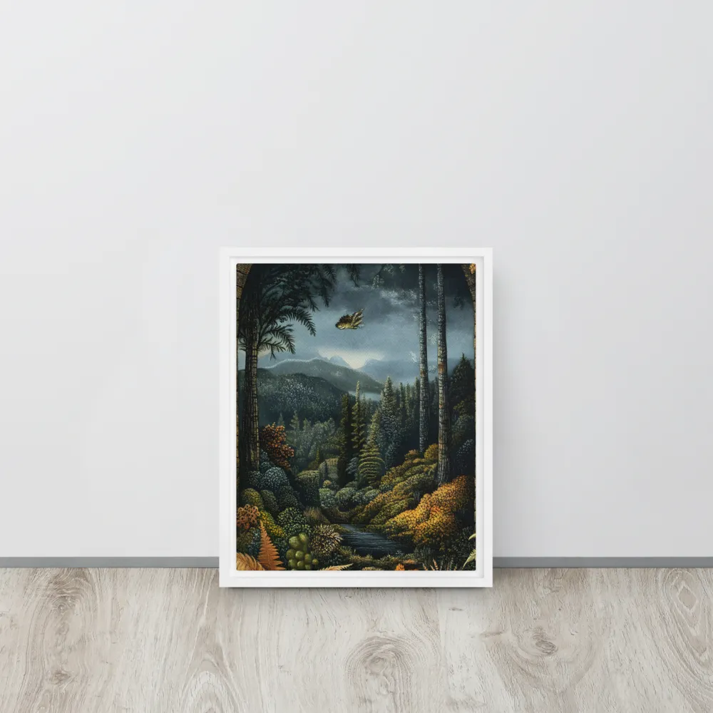 Whispers of the Enchanted Forest | Canvas with White Frame | 11″×14″