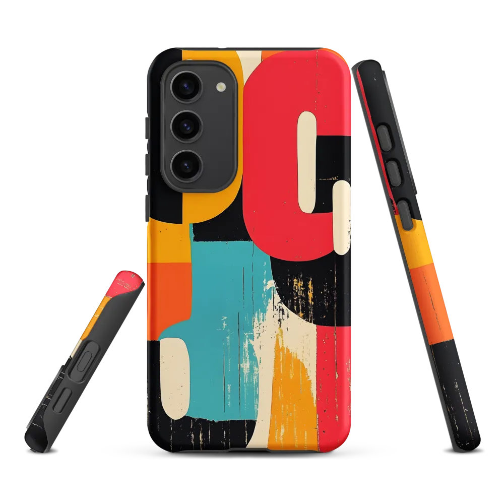 Colorful Curves: Numbers in Harmony | Phone Case |  S23 Plus | Tough Case | Matte
