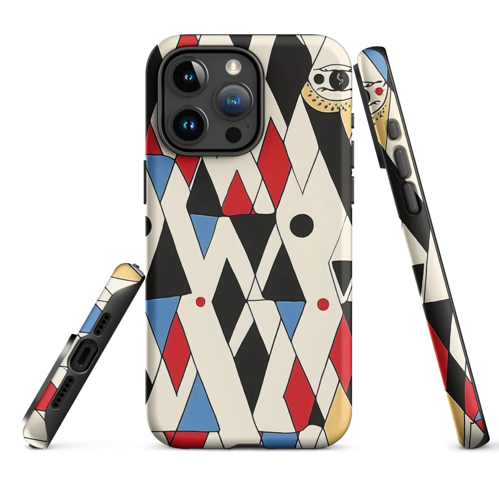 Dynamic Geometric Symphony | Phone Case |  15 Pro Max | Tough Case | Matte