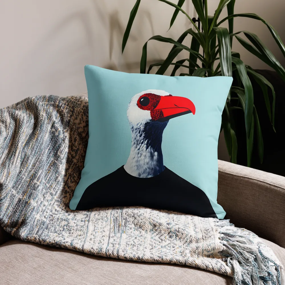 The Surreal Avian Portrait | Pillow | 22″×22″