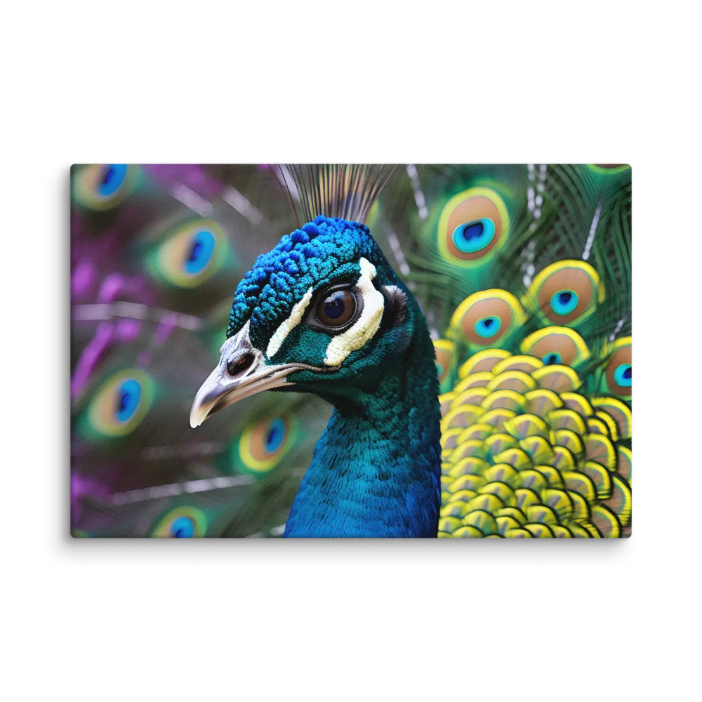 Regal Plumage: The Peacock's Splendor | Canvas | 12″×18″