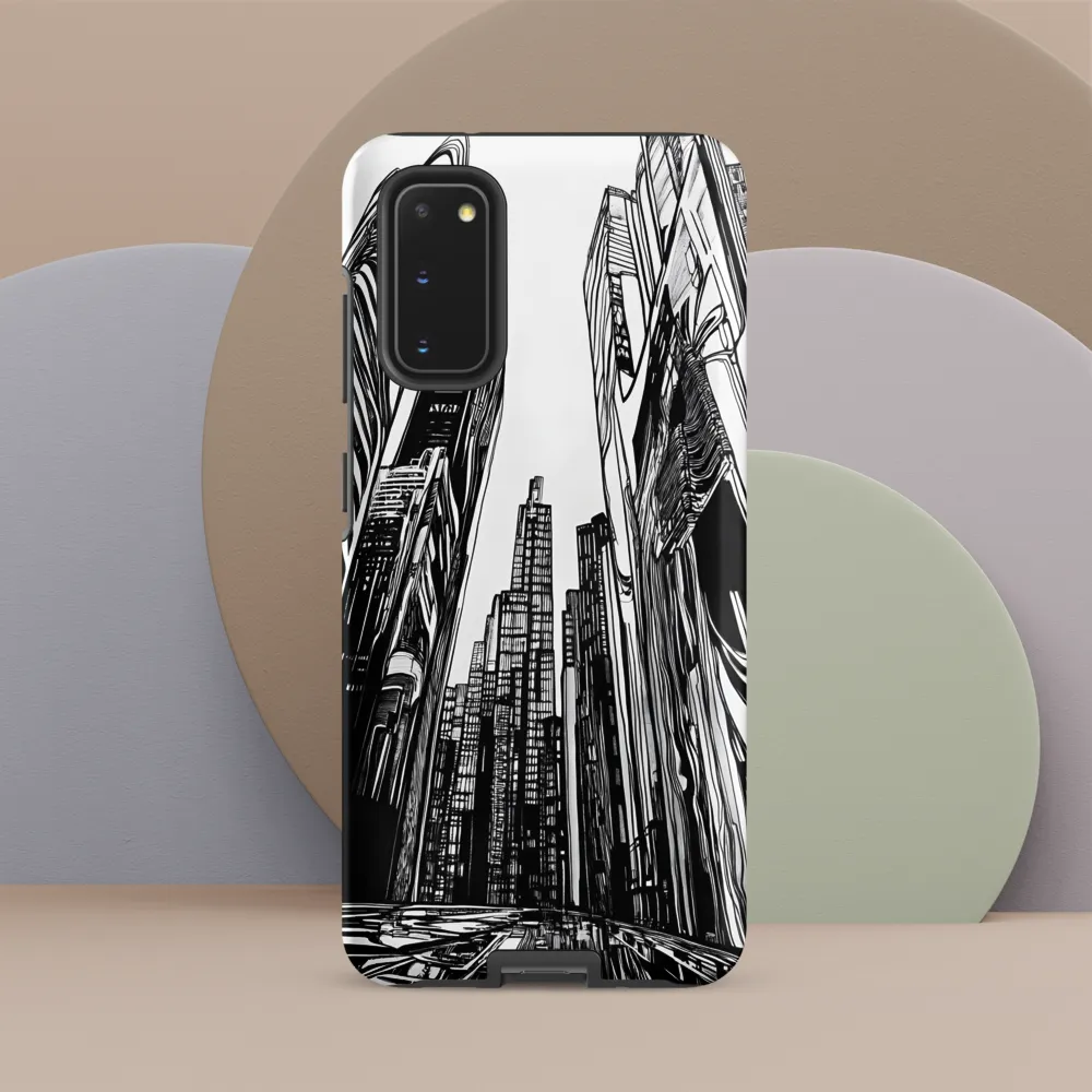 Urban Echoes: A Line Art Journey