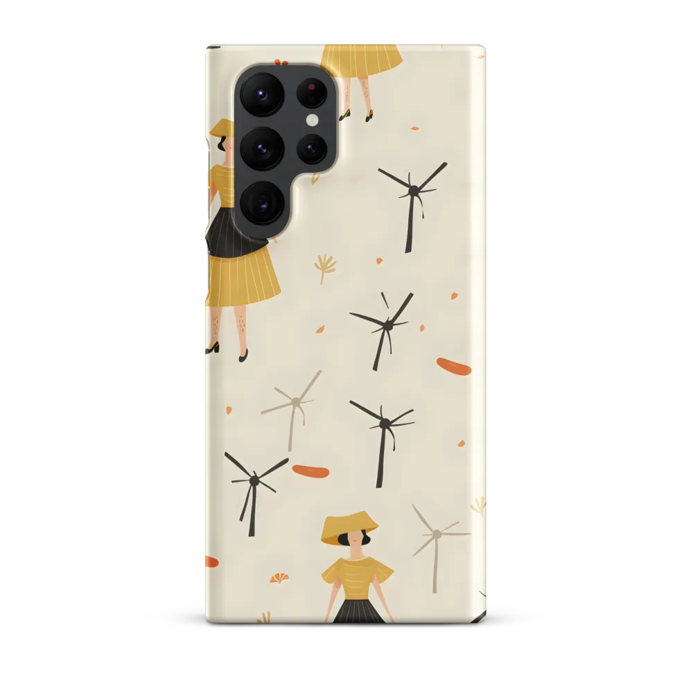 Whimsical Patterns of Nature and Femininity | Phone Case |  S22 Ultra | Snap Case | Matte